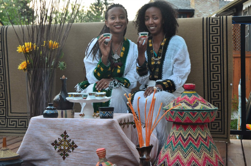 Ethiopian coffee ceremony 